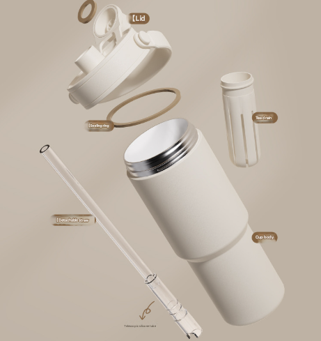 Ceramic-Lined 30oz Insulated Travel Tumbler