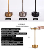 UFO Version LED Desk Lamp - Rose Gold Touch Switch with Dimming and USB Cable