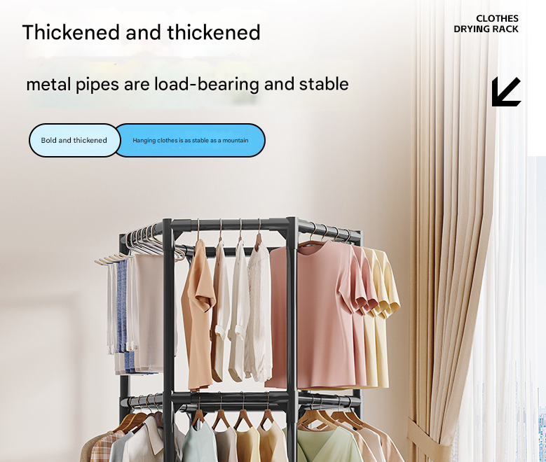 Versatile 360° Rotating Portable Garment Rack