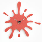 Creative Splatter Design Wall Clock - Various Colours