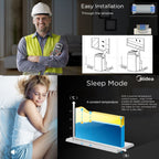 Midea 4.0KW 3-in-1 Portable Air Conditioner with Dehumidifier and Cooling Modes