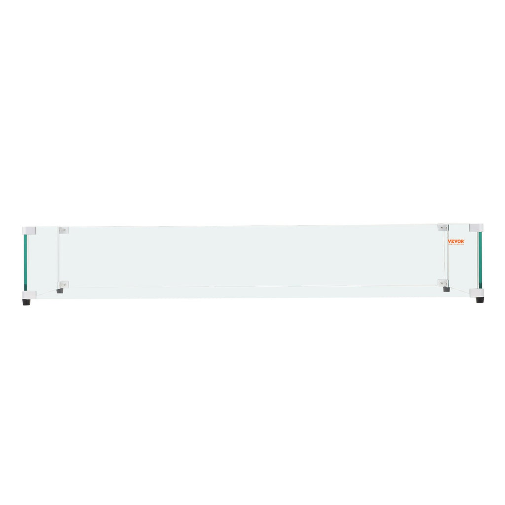 Tempered Glass Wind Guard for Fire Pits