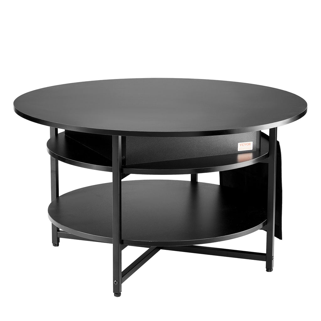 VEVOR Adjustable Lift Top Black Coffee Table
