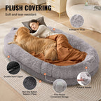 VEVOR Cozy Human Dog Bed - Washable & Versatile
