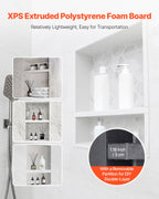 VEVOR Shower Niche 40.6 x 50.8 x 10.2 cm Recessed Wall Divider Shelf Bathroom