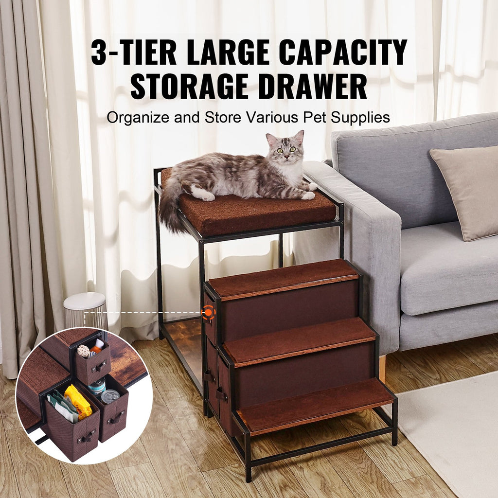 VEVOR Medium Pet Bunk Bed with Storage