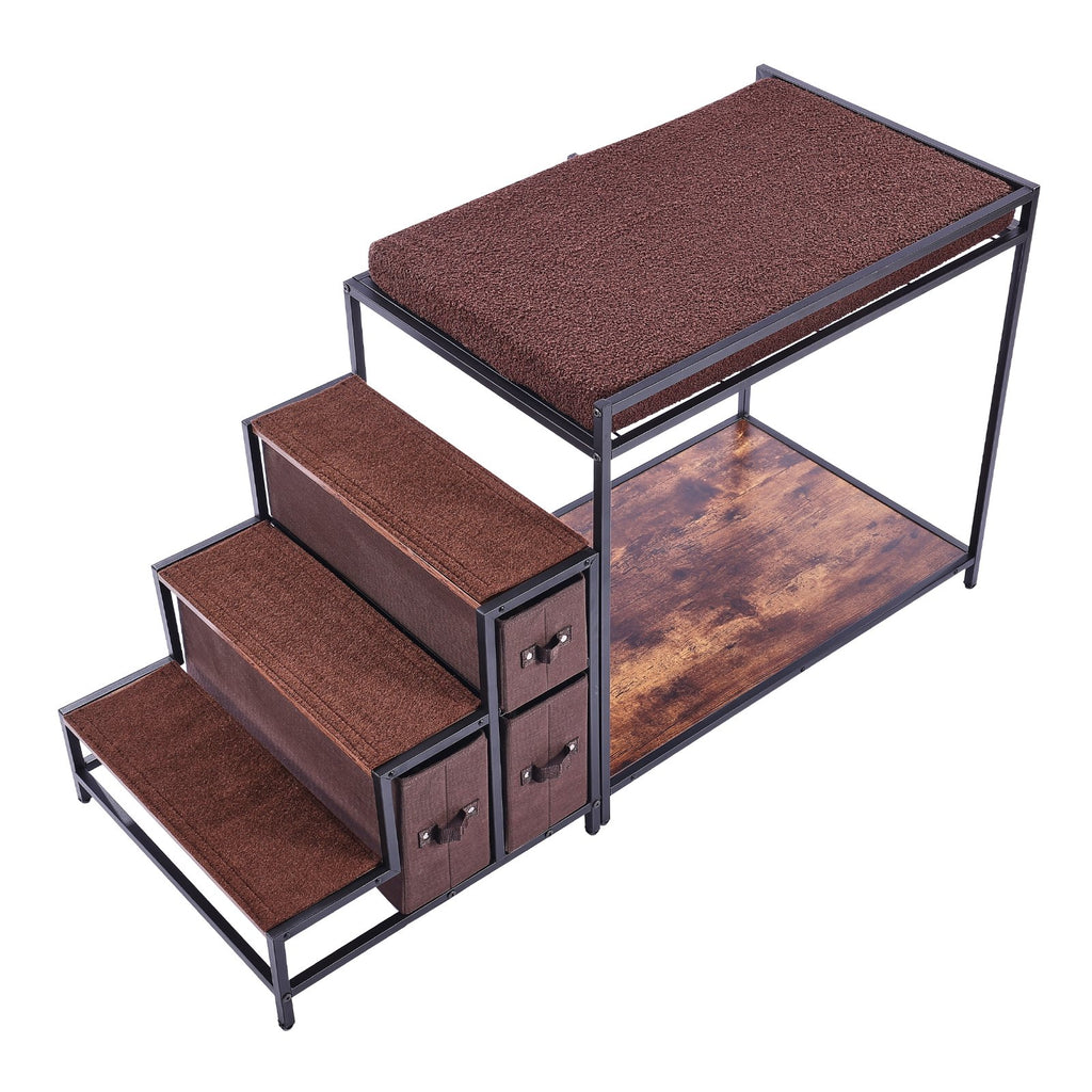 VEVOR Medium Pet Bunk Bed with Storage