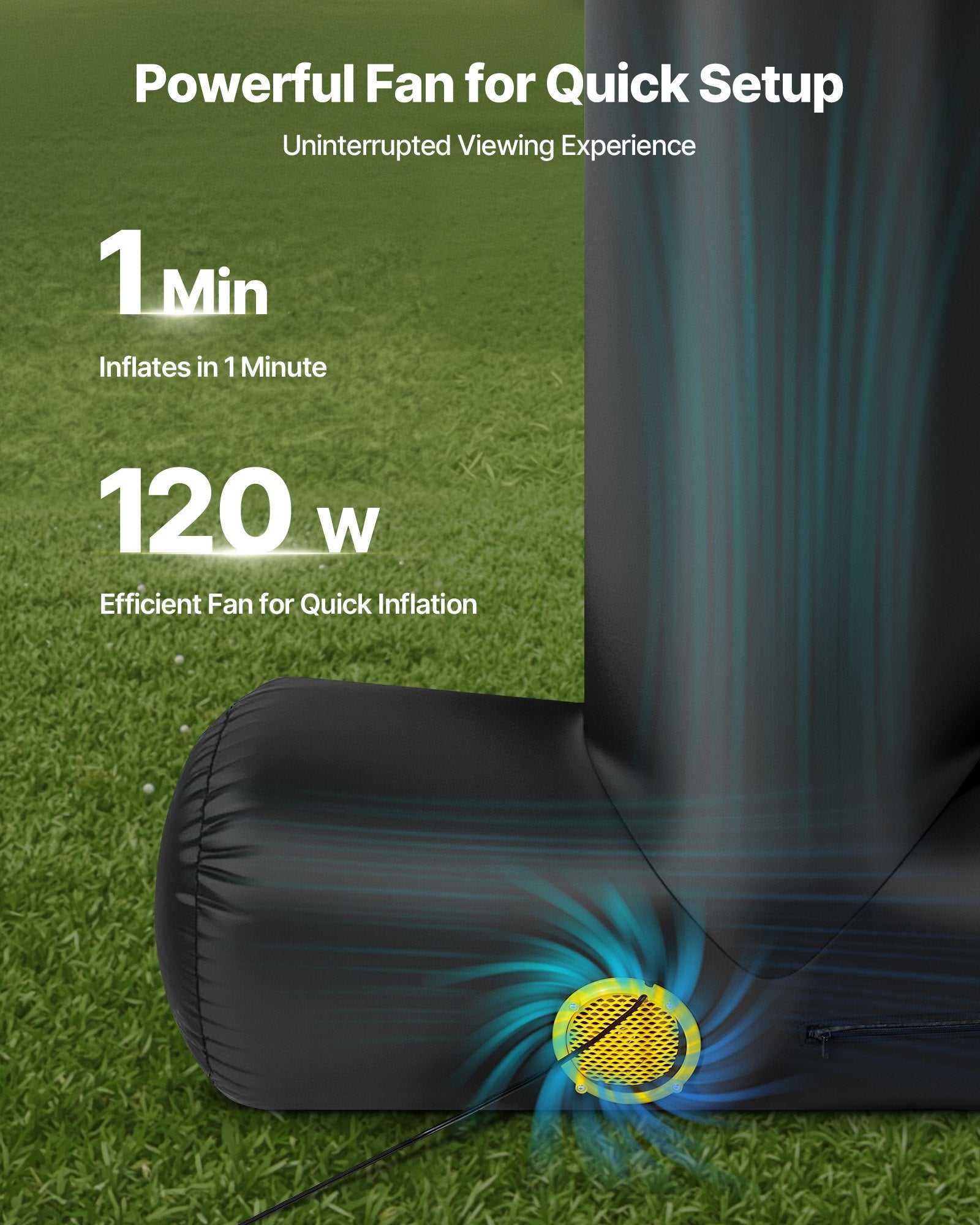 VEVOR 15 ft Inflatable Movie Screen