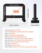 VEVOR 15 ft Inflatable Movie Screen