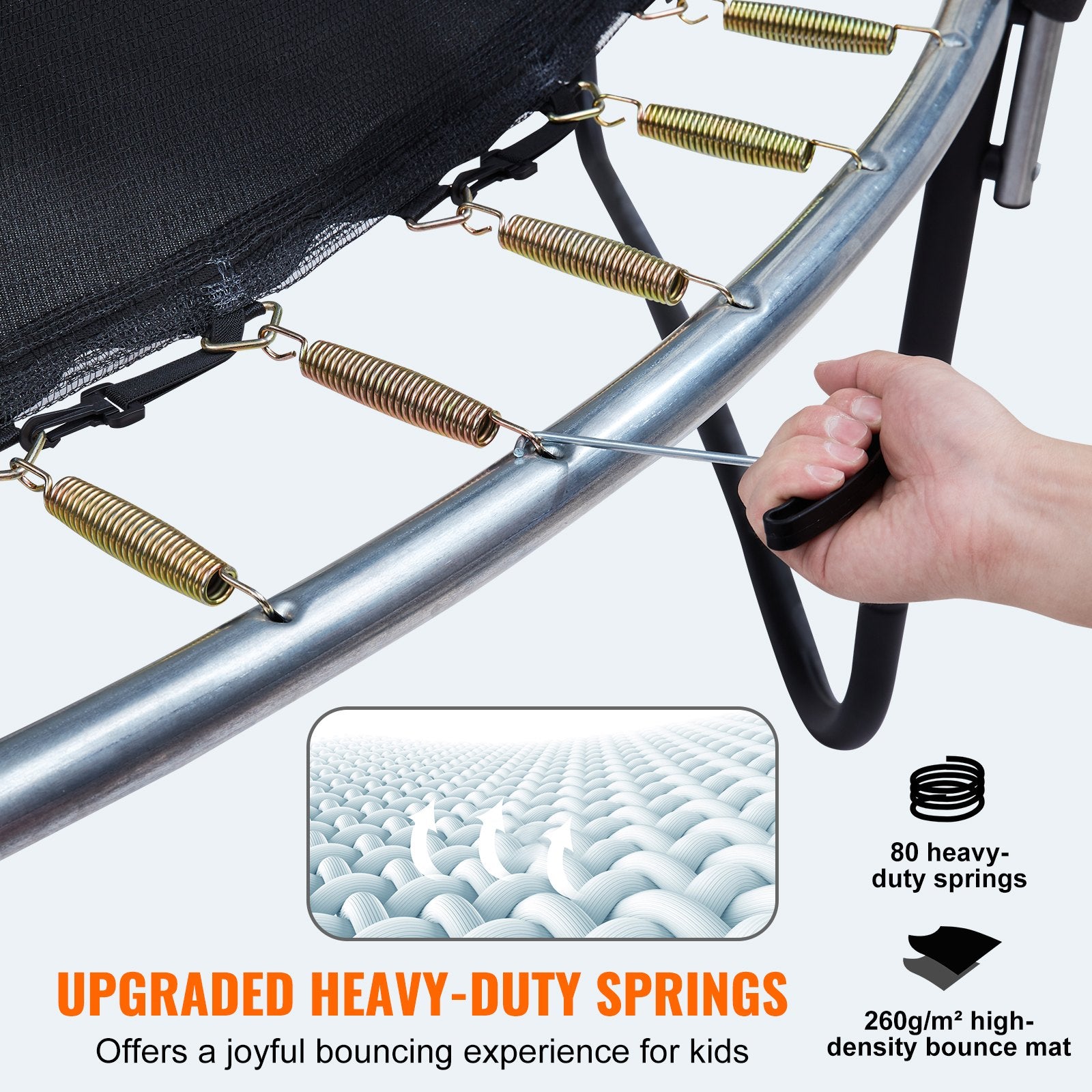 VEVOR 14FT Heavy Duty Trampoline with Enclosure