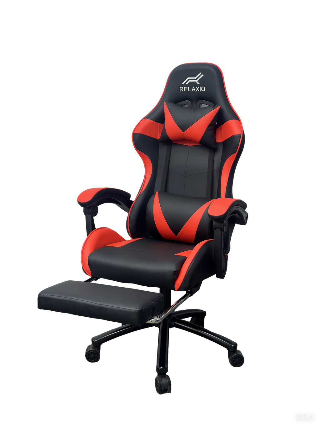 Ergonomic Gaming Chair with Headrest and Footrest