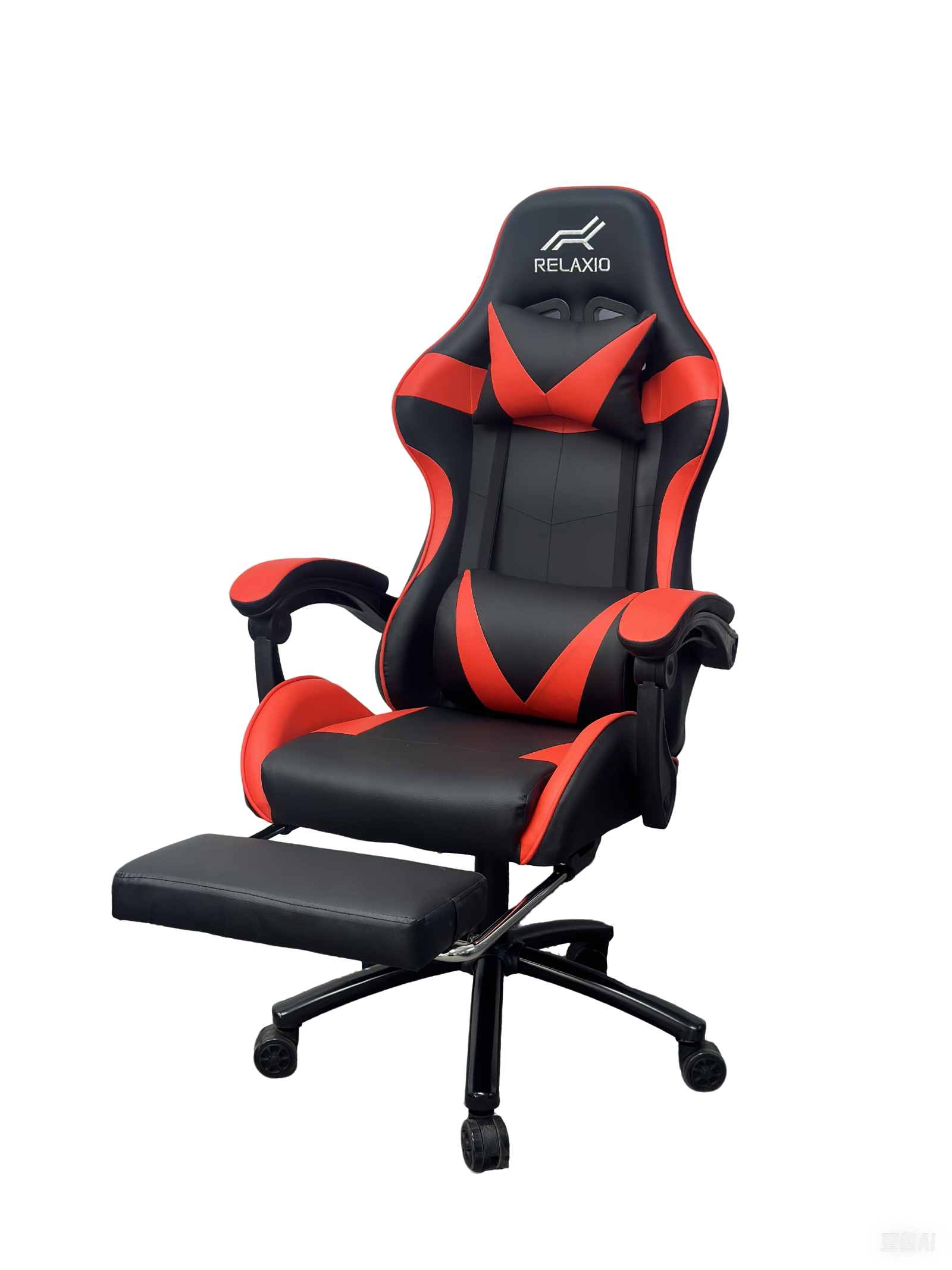 Ergonomic Gaming Chair with Headrest and Footrest