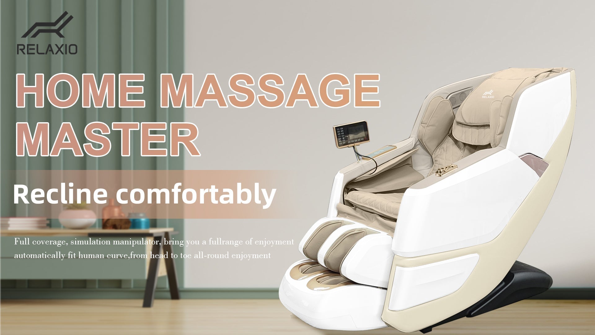 Premium White Zero Gravity Massage Chair