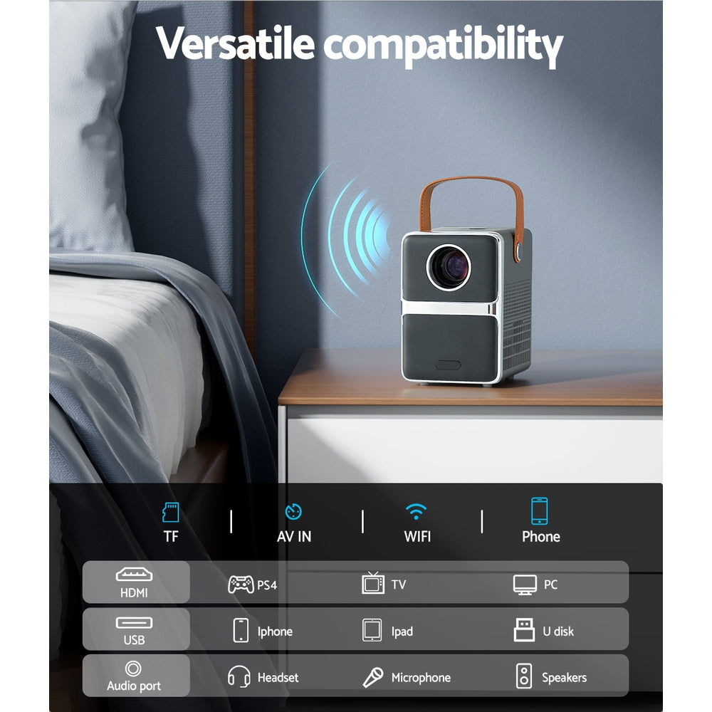 Devanti Portable 4K WiFi Mini Projector