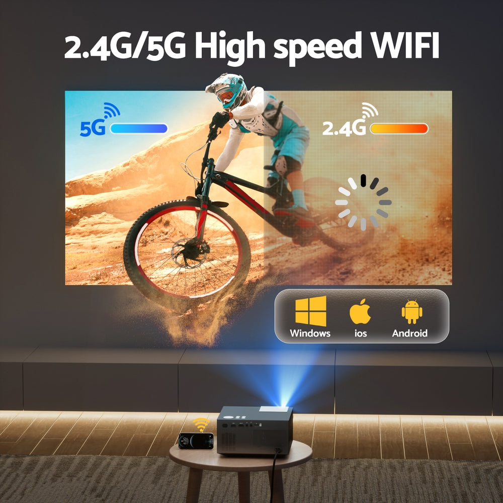 Devanti 4K 1080P Home Cinema Projector