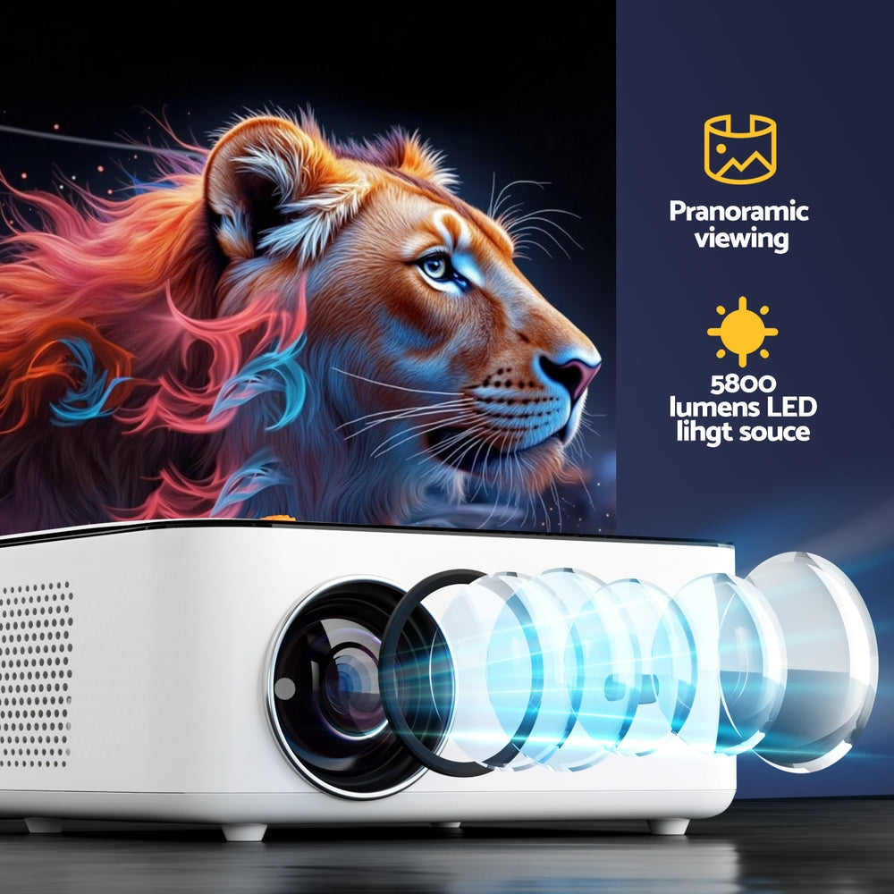 Devanti 4K 1080P Android WiFi Home Projector