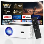 Devanti 4K 1080P Android WiFi Home Projector