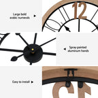 Wooden 60CM Wall Clock