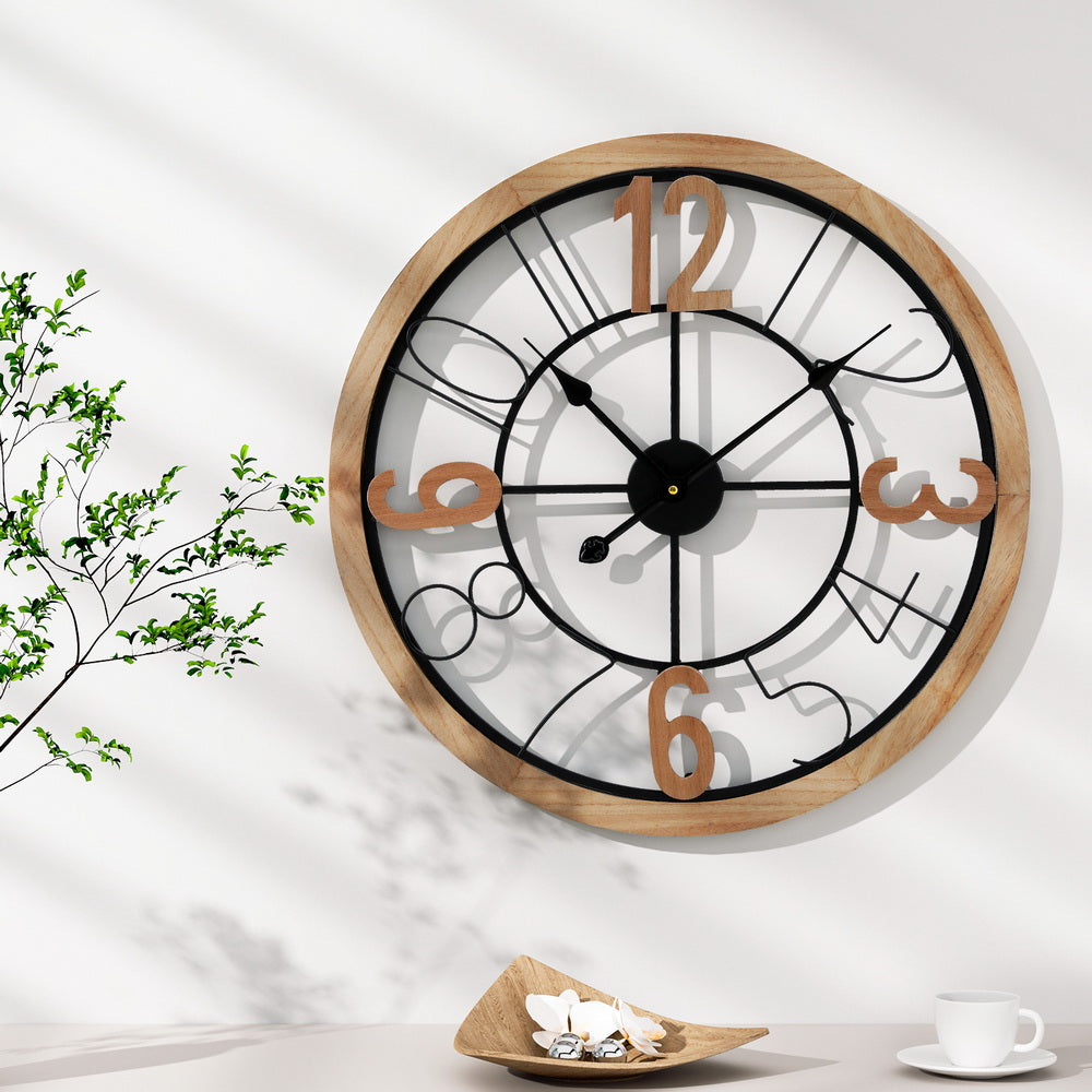 Wooden 60CM Wall Clock