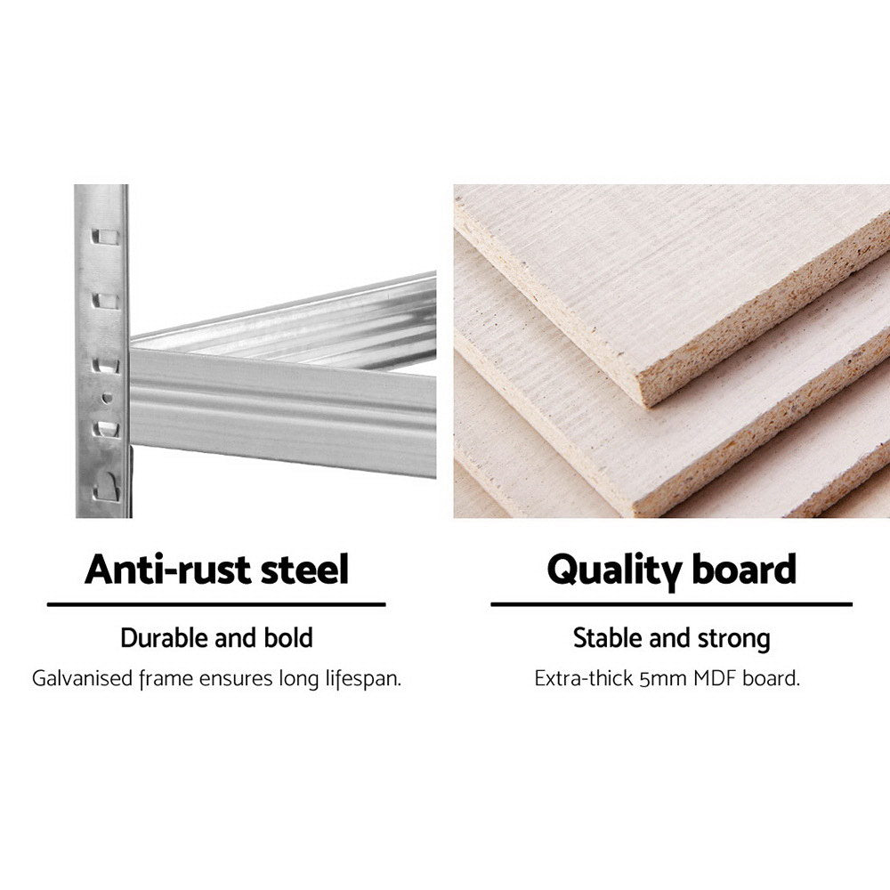 Heavy-Duty Metal Storage Shelf Rack