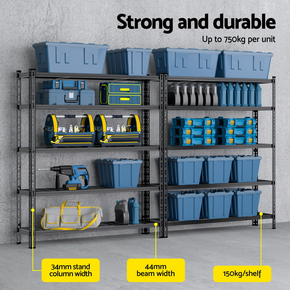 Giantz 5-Tier Heavy-Duty Garage Shelving Unit