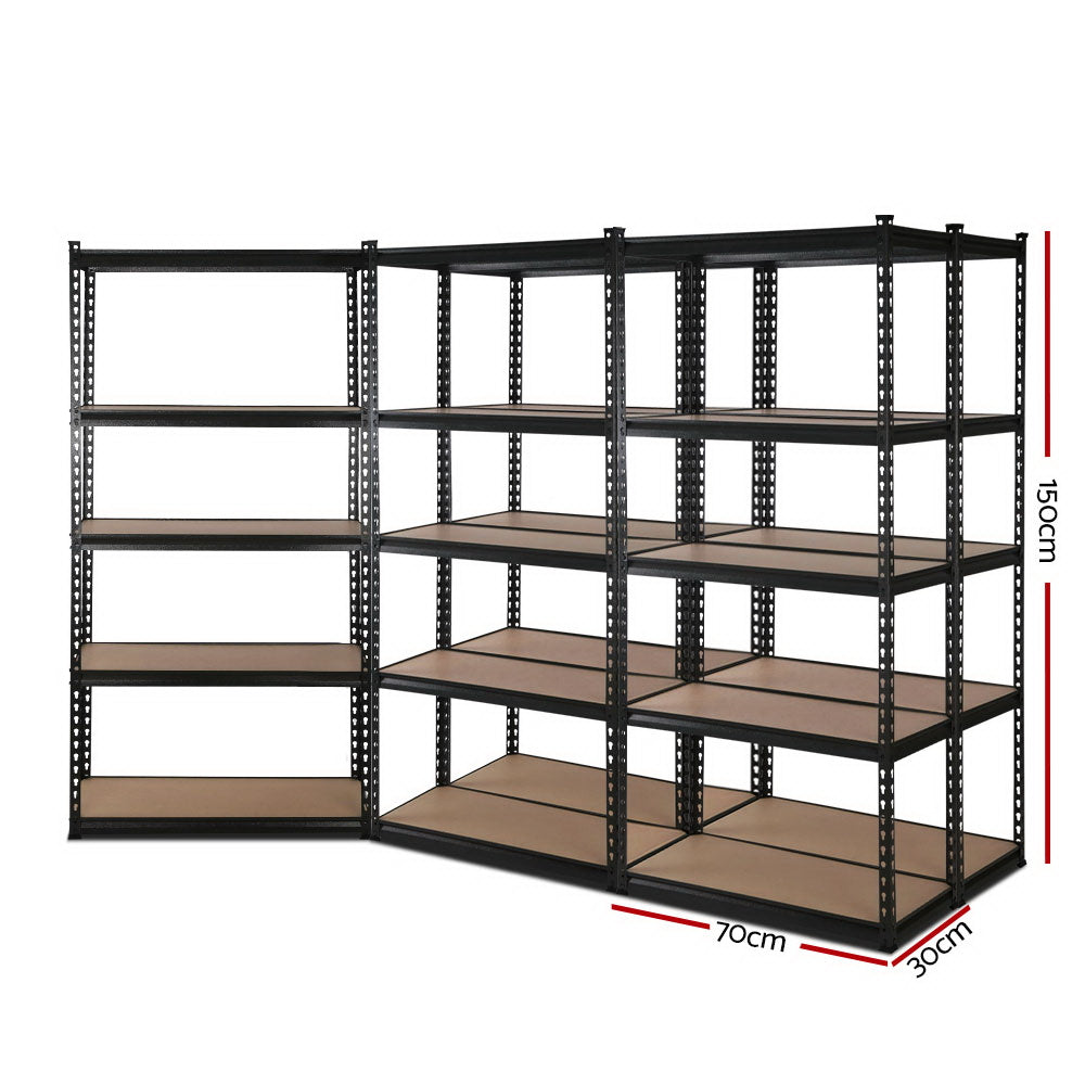 Heavy-Duty 5-Tier Adjustable Steel Shelving Unit