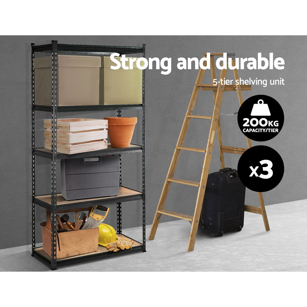 5-Tier Heavy-Duty Steel Storage Rack