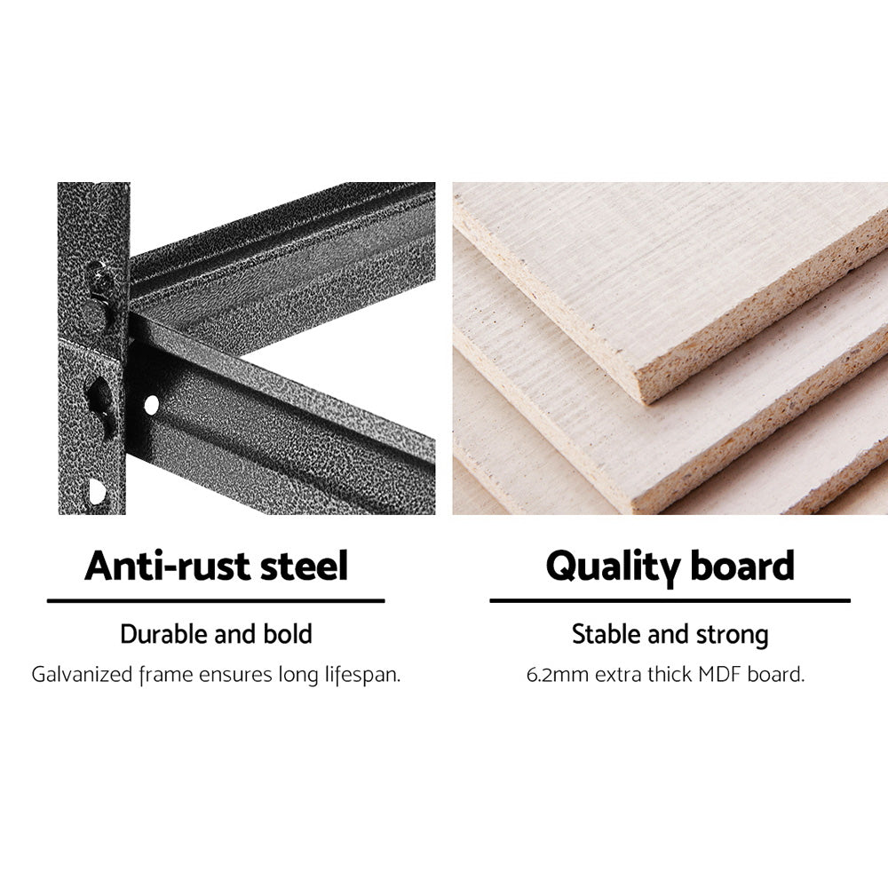 5-Tier Heavy-Duty Steel Storage Rack