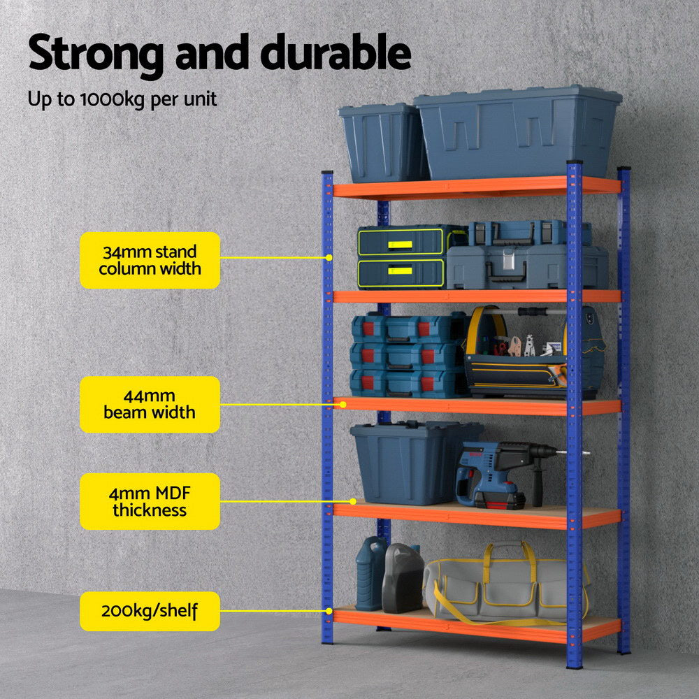 Giantz Heavy-Duty 5-Tier Garage Shelving Rack